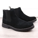 Filippo meestele PAW499A must leather slip-on saapad Chelsea Boots suurus 41