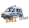 BRUDER BR-02683 Mercedes-Benz Police Sprinter set with a figure and a light/sound module