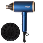 Camry föön CR 2268 Hair Dryer, 1800W ION, Diffuser, sinine/kuldne