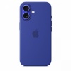 Apple kaitsekest Silicone case with MagSafe for iPhone 16 - ultramarine