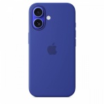 Apple kaitsekest Silicone case with MagSafe for iPhone 16 - ultramarine