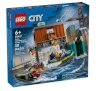 Lego klotsid City 60417 Policyjna motorówka i kryjówka złodziejaszków