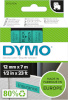 Dymo etiketiprinteri etiketid D1 12 mm x 7 m, must rohelisel taustal