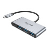 Raycue USB jagaja RayCue 4-in-1 hub USB-C to 3x USB-A 3.0 5Gbps + PD 3.0 100W (hall)