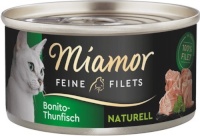 Miamor kassitoit Feine Filets Naturell Skipjack Tuna, 80g