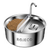 Rojeco Stainless Steel Pet joomispurskkaev & Feeder 2in1 3.2l