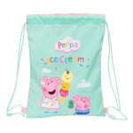 Peppa Pig paeltega seljakott Ice cream roosa Mündiroheline 26x34x1cm