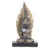 Alexandra House Living dekoratiivkuju pruun kuldne Akrüül Plastmass Melamiin Buddha 15x7x27cm