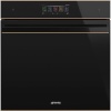 SMEG integreeritav ahi SO6606WAPNR auru- ja mikrolainefunktsiooniga, Dolce Stil Novo, 68L, A+, aurupuhastus, must/vask