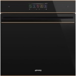 SMEG integreeritav ahi SO6606WAPNR auru- ja mikrolainefunktsiooniga, Dolce Stil Novo, 68L, A+, aurupuhastus, must/vask