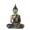 Alexandra House Living dekoratiivkuju must Hõbedane Plastmass Buddha 15x26x36cm