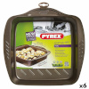 Pyrex ahjuvorm Asimetria Kandiline must Metall 24x24cm (6tk)