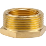 Gardena otsik 07272-20 Brass Reducer 42mm (G 1.1/4") > 33.3mm (G1"), kuldne