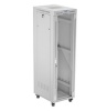 Lanberg serverikapp Wardrobe Standing Rack 19 42U 600x800 Grey Glass Door flack pack