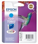 Epson tindikassett T0802 tsüaan