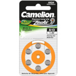 Camelion patareid Zinc Air Celles 1.4V A13/ZL13, 6-pack, "no mercury"