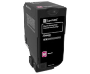 Lexmark Corporate 74C2SME Laser Toner Cartridge, Magenta