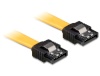 Delock kaabel SATA 6 Gb/s 20 cm straight/straight metal yellow