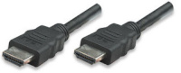 Manhattan HDMI-Kabel Ethernet A -> A St/St 1.00m ARC 30 AWG