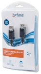 Manhattan DisplayPort Kabel St/St 2.0m geschirmt  schwarz