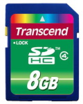 Transcend mälukaart SDHC 8GB Class 4