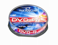 Titanium toorikud DVD-R 4.7GB GB x16 - Cake Box 10