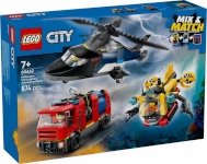 LEGO klotsid 60462 City Kombinationsset mit Hubschrauber, Löschauto und U-Boot