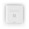 Vention 1-Port Keystone Wall Plate 86 Type IFAW0 valge