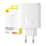 Baseus seinalaadija OS-Cube Pro 2xUSB-C + USB, 65W valge