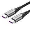 Vention laadimiskaabel USB-C 2.0 -> USB-C 5A Vention TAEHD 0.5m hall