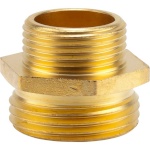 Gardena otsik 07263-20 Reducing Brass Threaded Nipple 33.3mm (G 1") > 26.5mm (G 3/4"), kuldne