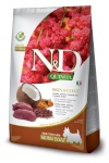 Farmina kuivtoit koerale N&D Quinoa Dog Skin & Coat, Venison, Coconut Adult Mini, 800g