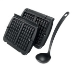 Tefal vahvliplaadid + kulp XA724810 Optigrill Waffle Plates + Ladle, must