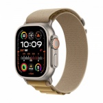 Apple nutikell Watch Ultra 2 GPS + Cellular 49 mm Natural Titanium Case with Tan Alpine Loop - Small