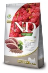 Farmina kuivtoit koerale N&D Quinoa Dog Duck, Broccoli, Asparagus Neutered Adult Mini, 2,5kg