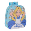 Clásicos Disney 3D-laste seljakott Alice in Wonderland taevasinine 27x33x10cm