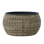 H4Y lillepott WICKER D48xH26cm, helepruun