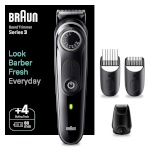 Braun habemepiiraja BT3440 Series 3 Trimmer, must