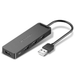 Vention USB jagaja USB 3.0 3-Port Hub with Sound Card and Power Adapter Vention CHIBB 0.15m must