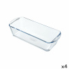 Pyrex ahjuvorm Classic Vidrio Ristkülikukujuline läbipaistev Klaas 28x11x8cm (4tk)