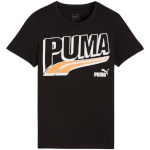 Puma T-särk lastele Ess+ Mid 90s Graphic Tee must 680294 01 suurus 128cm