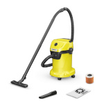 Kärcher tolmuimeja 1.628-107.0 Wet & Dry Vacuum Cleaner WD 3 V-19/4/20, kollane/must