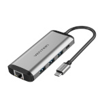 Vention dokkimisjaam USB-C to USB-C Docking Station, 3x USB3.0, PD 0.15m Vention THAHB, hall