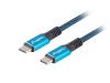 Lanberg kaabel CA-CMCM-45CU-0005-BK USB-Cable 0.5 m USB4 Gen 2x2 USB-C must, sinine