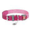 Waudog Classic Dog collar with QR code size L roosa