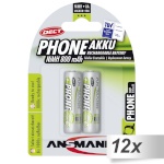 Ansmann akud 12x2 maxE NiMH Mignon AA 800mAh DECT Phone