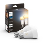 Philips nutipirnide komplekt Hue Smart LED Lamp White Ambiance, E27, 1100lm, 8W, 2tk