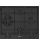 SMEG pliidiplaat PX364LMB Classica, 4 x gaas, 60cm, matt must