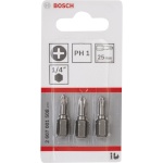 Bosch kruvikeerajate komplekt 3-osaline PH Screwdriver Bit PH1 XH 25mm