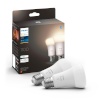 Philips nutipirnide komplekt Hue Smart LED Lamp White, E27, 1100lm, 9,5W, 2tk